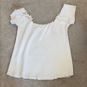 Brandy Melville white off the shoulder top